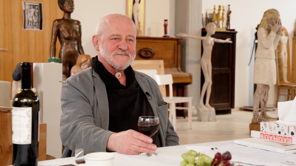Hans Scheib im Atelier, Berlin-Spandau