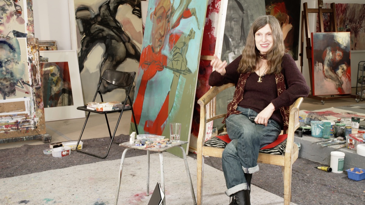 Inge H. Schmidt im Atelier